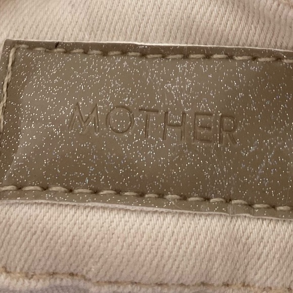 MOTHER THE LOOKER  Creme De Love Metallic Stylish Geometric Patterned Pants - Picture 11 of 11